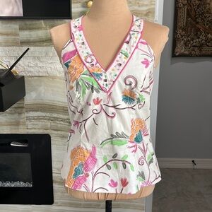 Jade Melory Tam Lined Halter‎ Top. Size 10 (288)